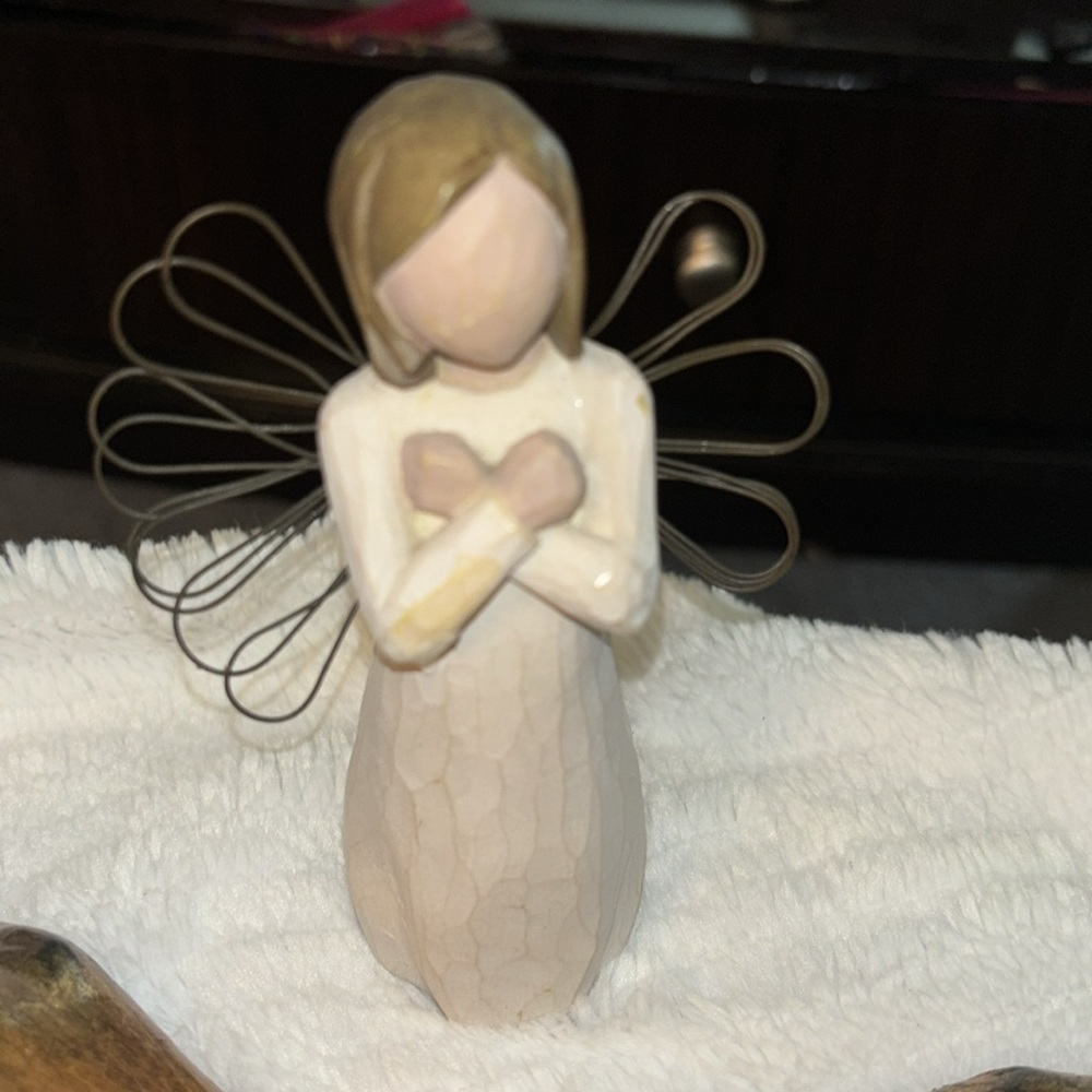 Willow Tree By Demacco “Sign Of Love” Sculpture Hand Painted/ handmade Figurine